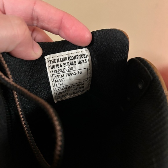 Brunt Marin - Waterproof Comp Toe Wedge Work Boot - Slip Size 10.5 - Picture 8 of 8